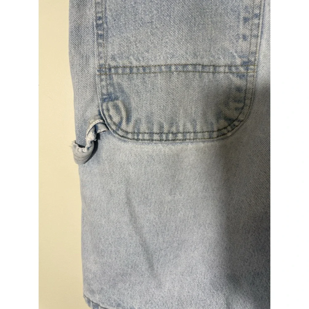 Vintage 90s Carhartt Size 38 B29STW Denim carpenter Shorts Jorts Distressed Work
